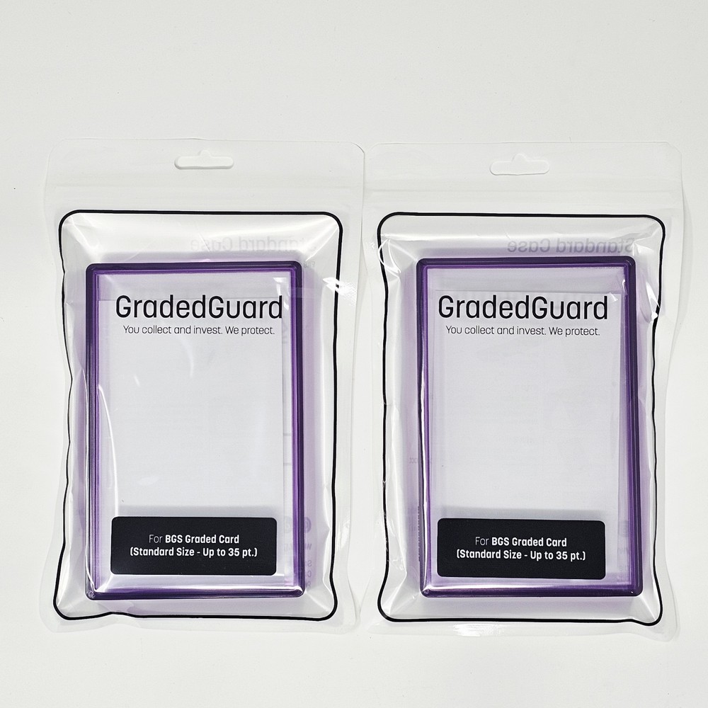 (2) Amethyst GradedGuard BGS Graded Card Jewel Case Guard Protector Stackable