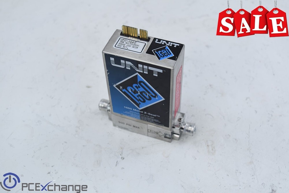 UNIT UFC-1660 RANGE 200 SCCM H2 MASS FLOW CONTROLLER