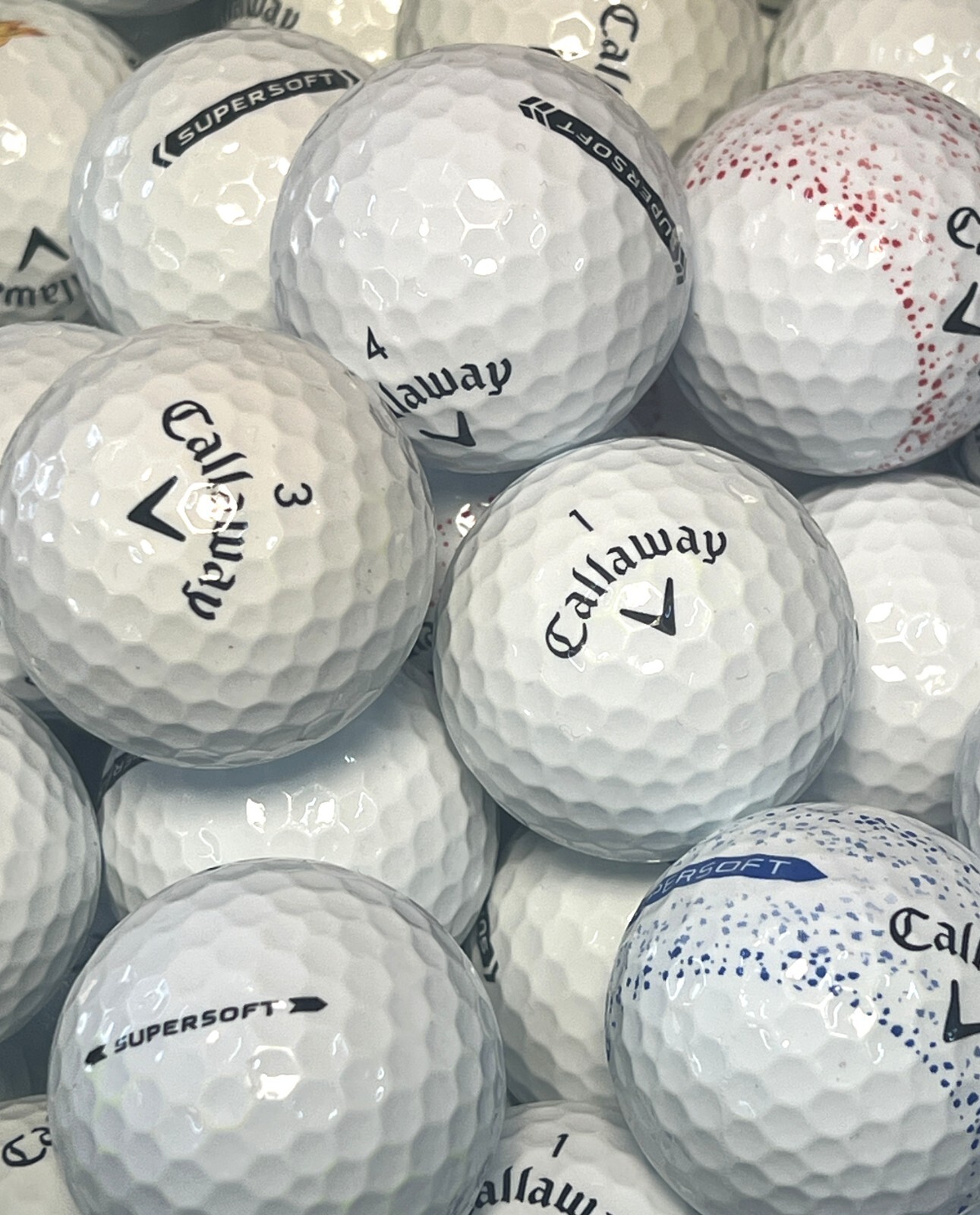 50 Premium AAA White Callaway Supersoft Used Golf Balls