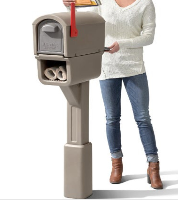 STEP2 MAILMASTER Express Plus Plastic Mailbox, Newspaper Slot Model 578700