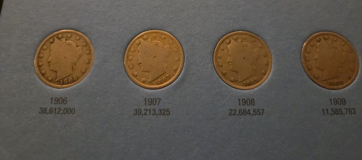 1883-1912 NEAR COMPLETE LIBERTY V NICKEL SET - 30 G-XF COINS (ONLY MISSING 3)