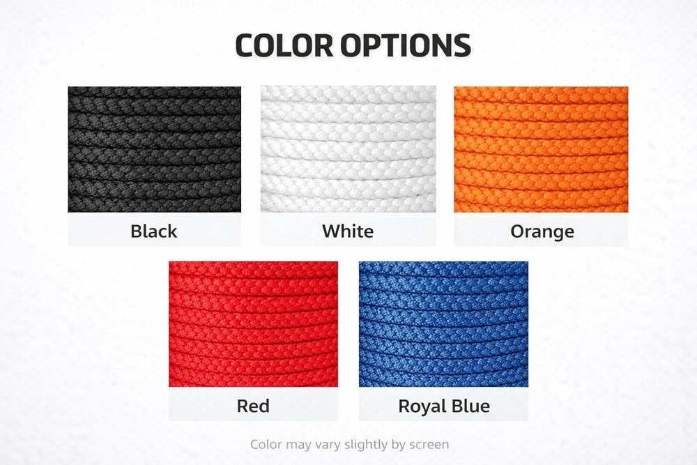 Solid Braid Nylon Rope – 100% Nylon Utility Rope – Strong, Durable, Knot-Reta...