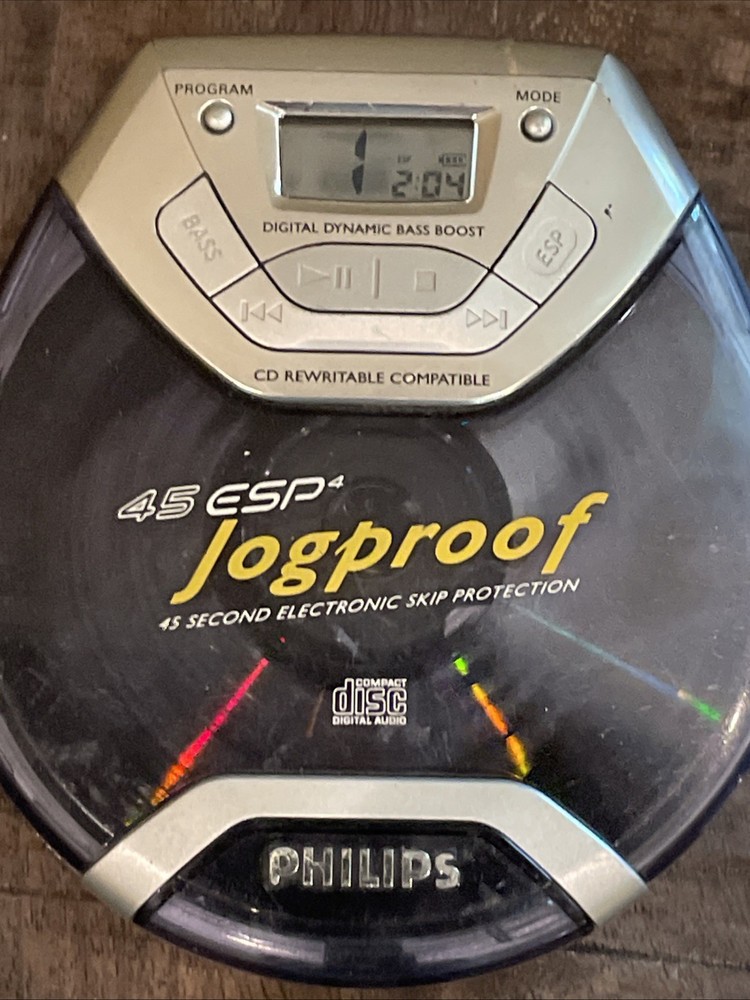 Philips Jogproof Portable CD Player 45 ESP Model AX5011/17 - Tested