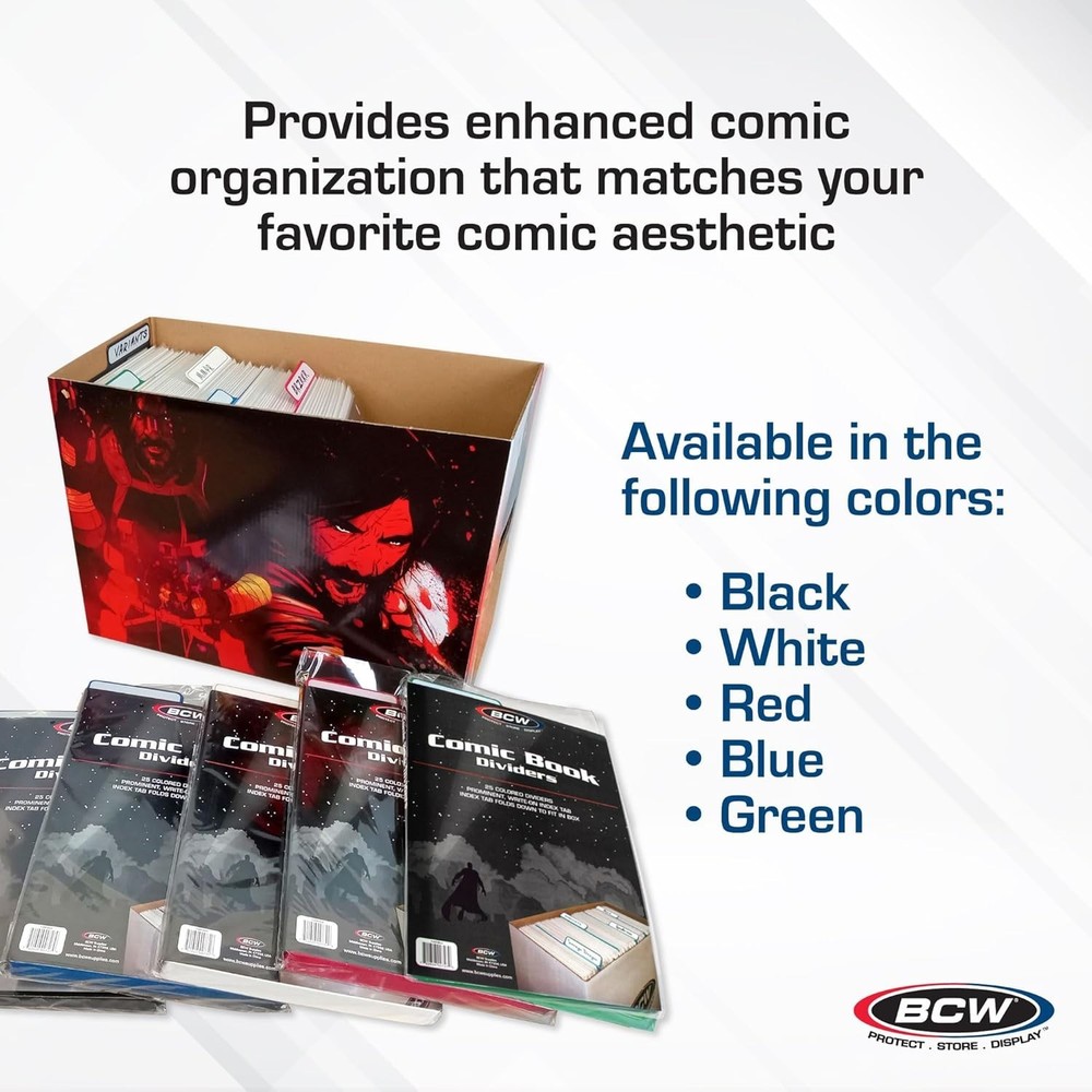 Comic Dividers - 25 Pack | Archival Polyethylene Plastic