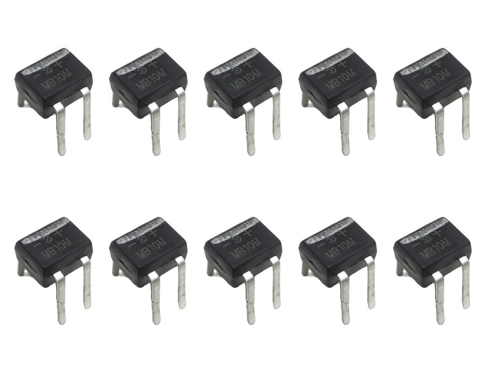 MB10M Bridge Rectifier 10pcs 1000V 0.5A Ultra-Compact