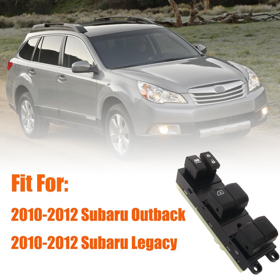 83071-AJ010 Driver Side Master Power Window Switch 83071-AJ010, Black