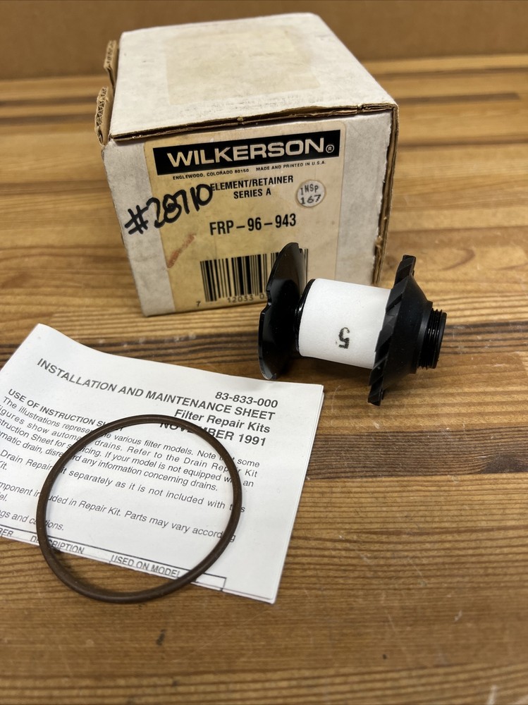 WILKERSON Air Control Assembly FRP-96-943 ELEMENT RETAINER