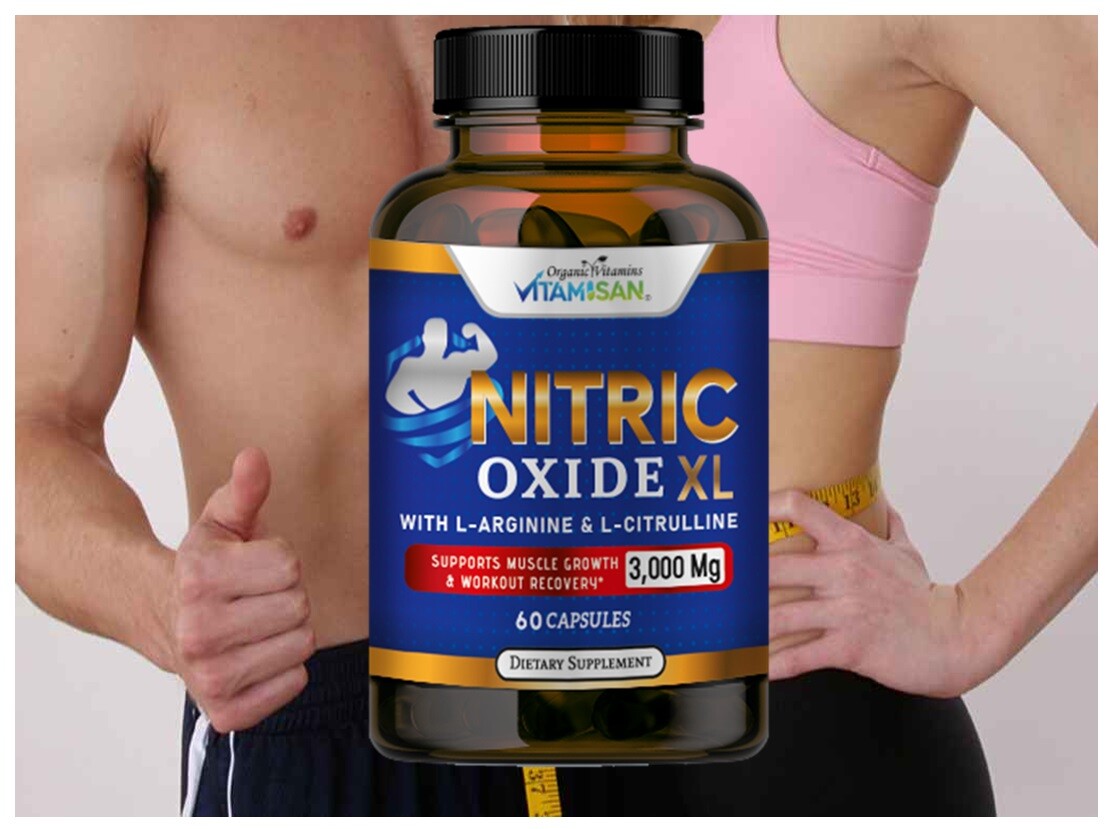 Nitric Oxide Booster L-Arginine, L-Citrulline 3000mg 120 Caps HIGHEST POTENCY