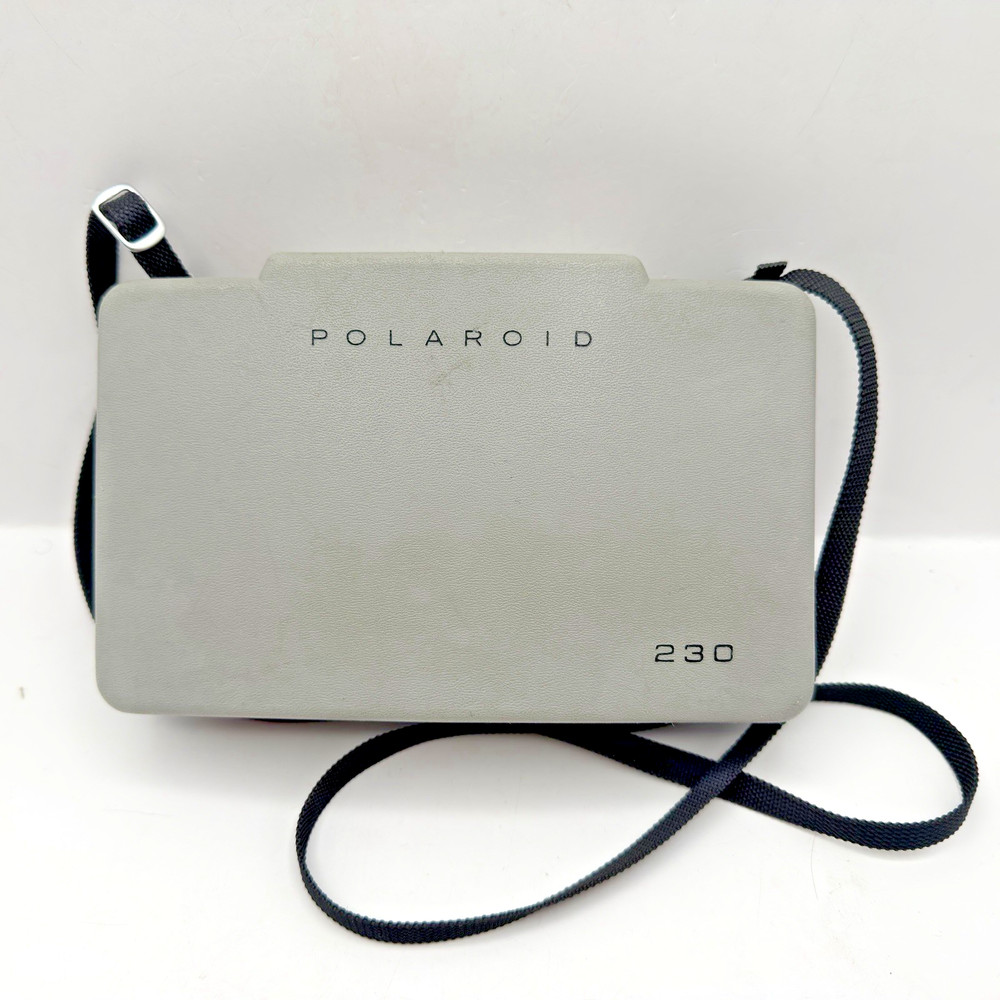 Polaroid Automatic 230 Vintage Land Camera With Strap & Case - Untested
