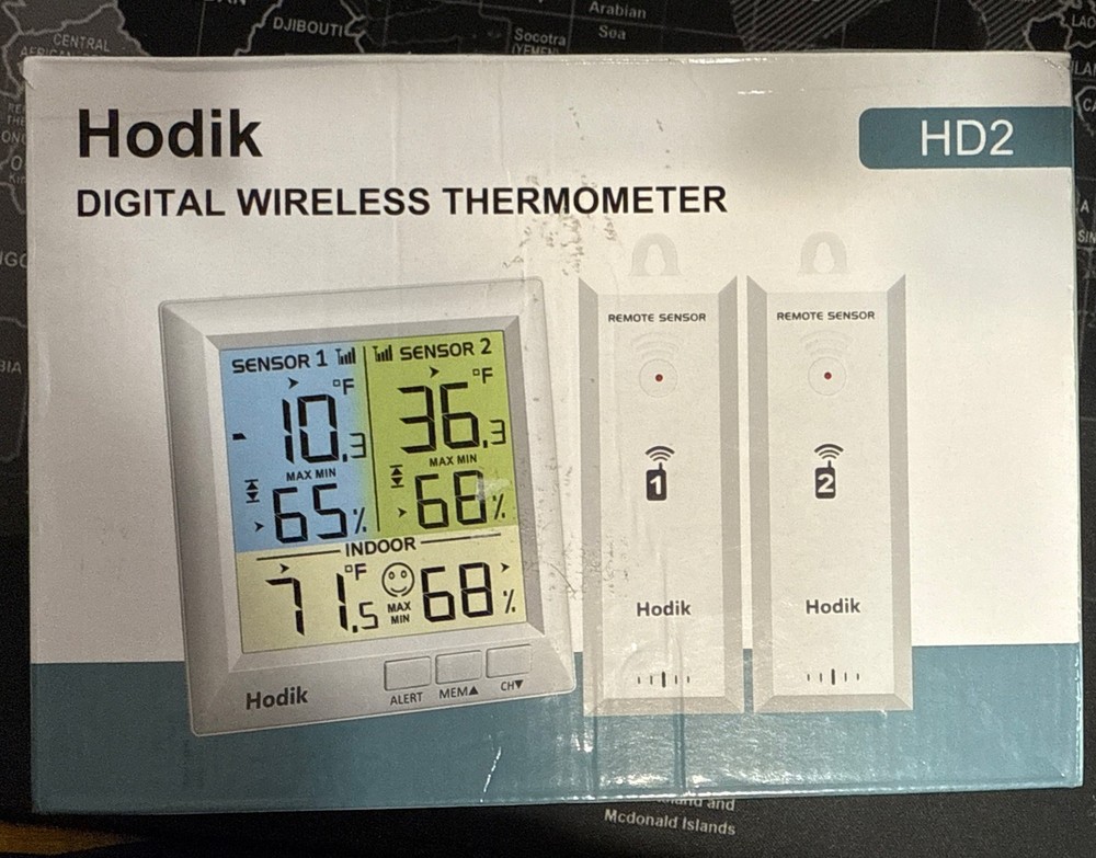 Digital Thermometer Hodik Wireless USB & Battery Powered
