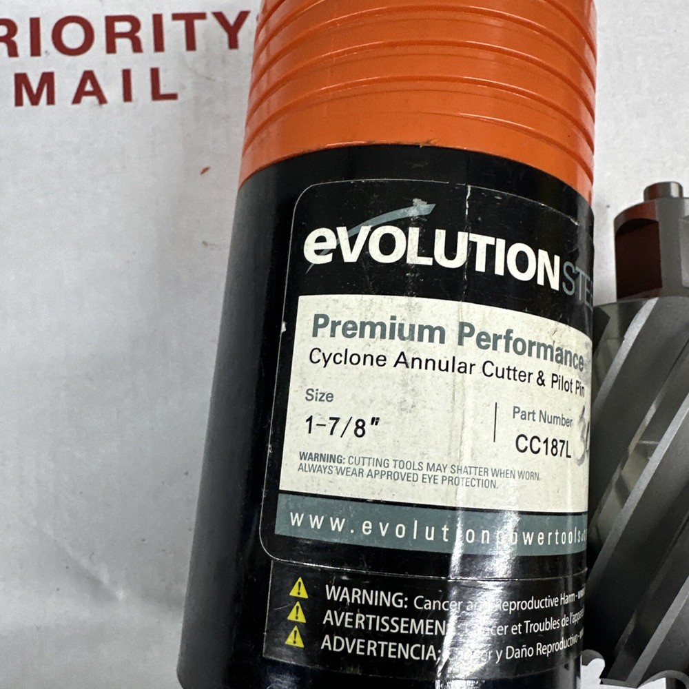 EVOLUTION CYCLONE PREMIUM ANNULAR CUTTER 1-7/8 x 2" w/ PILOT PIN CC187L