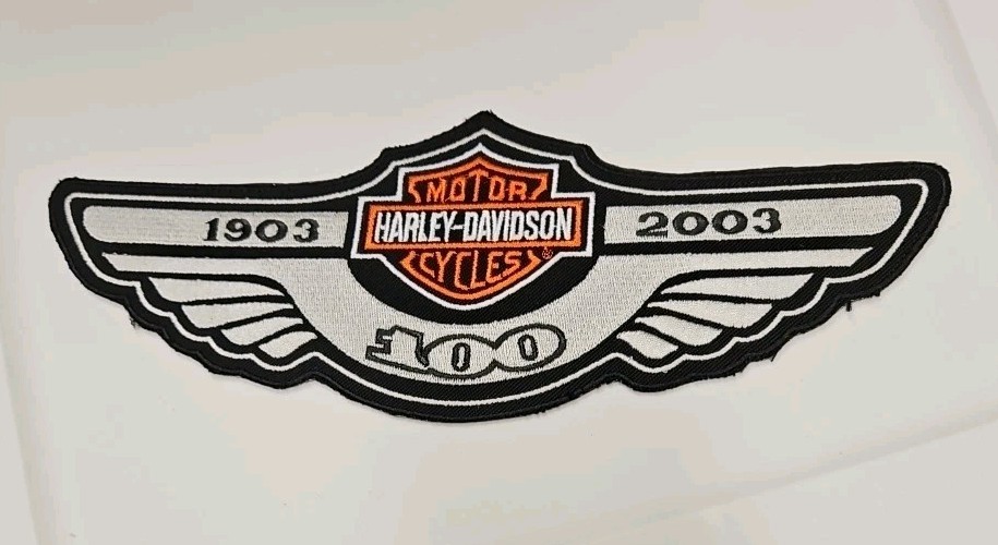 HARLEY DAVIDSON 100TH ANNIVERSARY EXTRA LARGE VEST OR JACKET BACK PATCH NEW