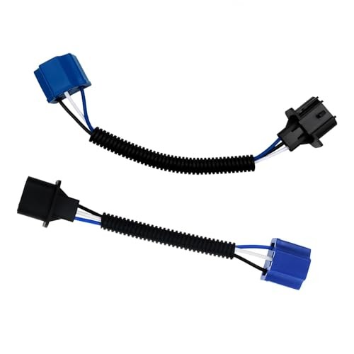 2 PCS H4 to H13 Wire Harness Adapter, Waterproof Headlight Conversion Cable