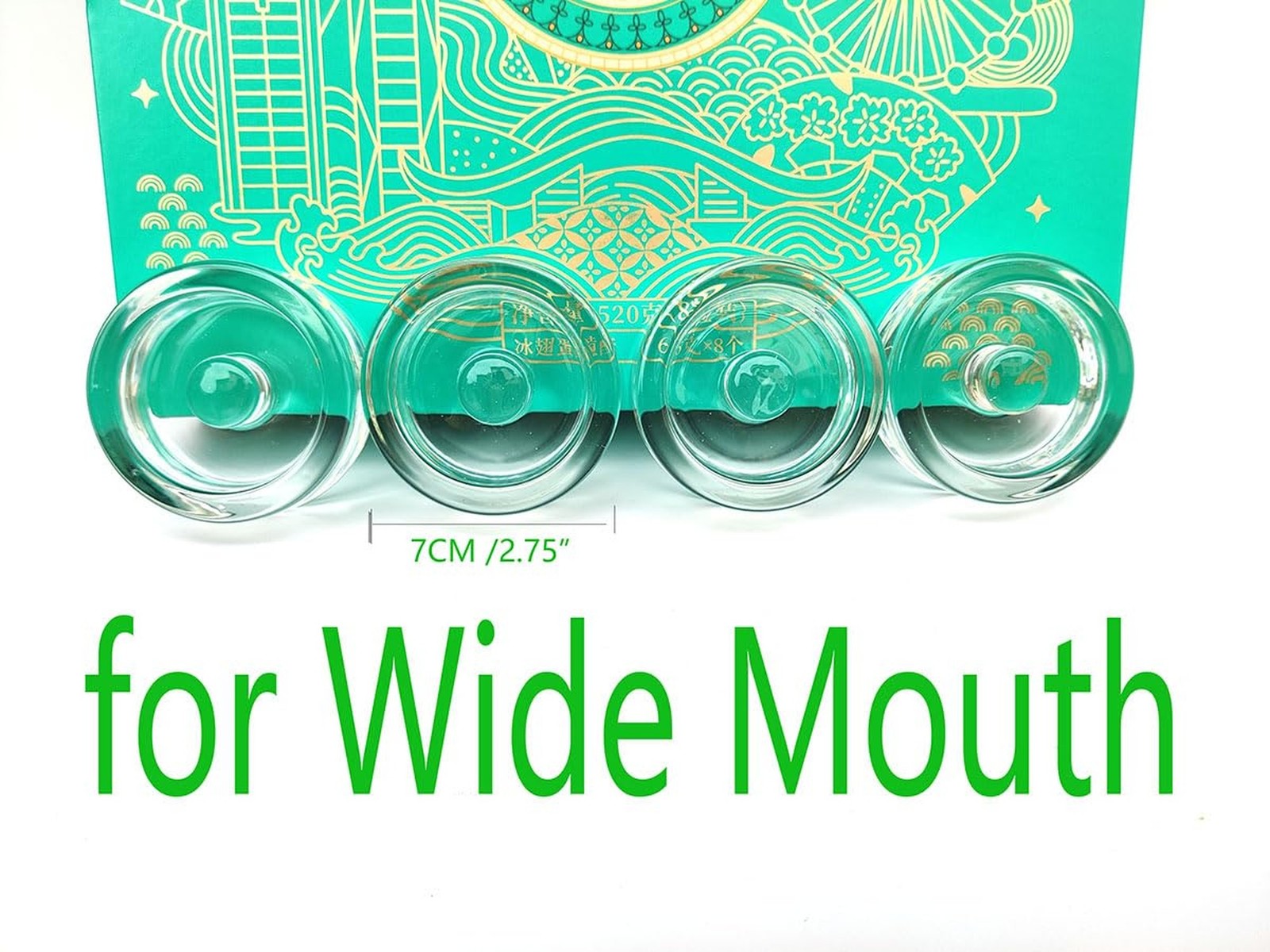 1 pack Glass Weights and 2 Fermentation Airlock Lids for Wide Mouth Mason Jar...