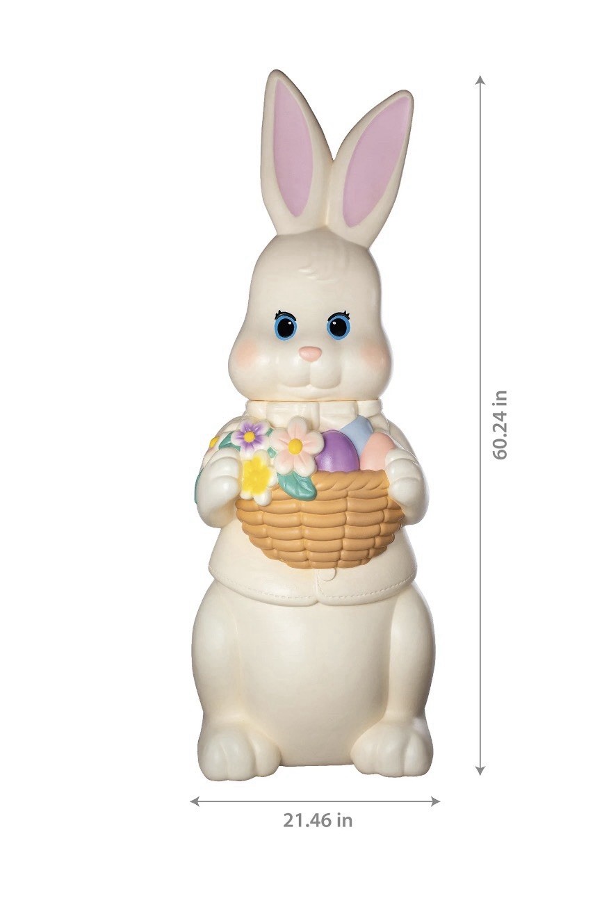 Way To Celebrate Blow Mold Easter Bunny White 60” Tiktok Viral Sold Out