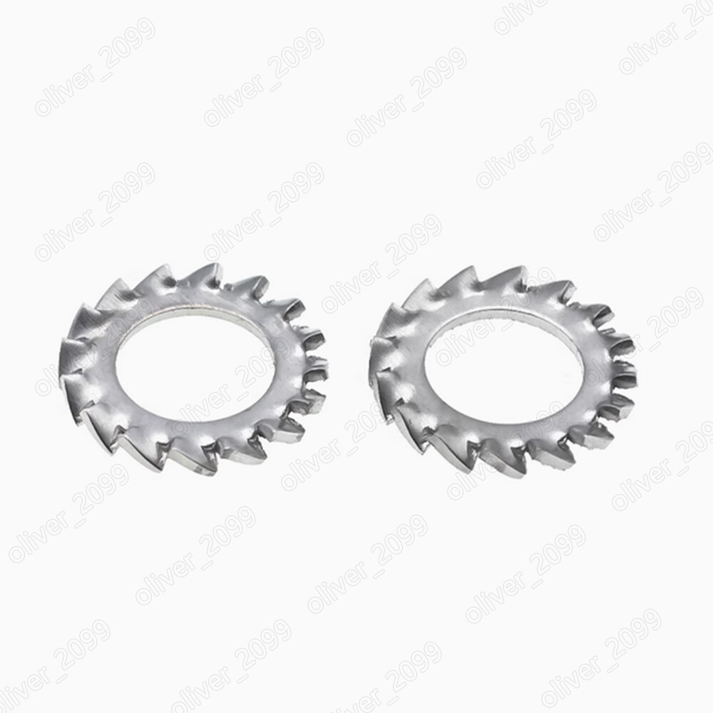 Titanium GR2 Serrated External Lock Washers M5 M8 M10 M12