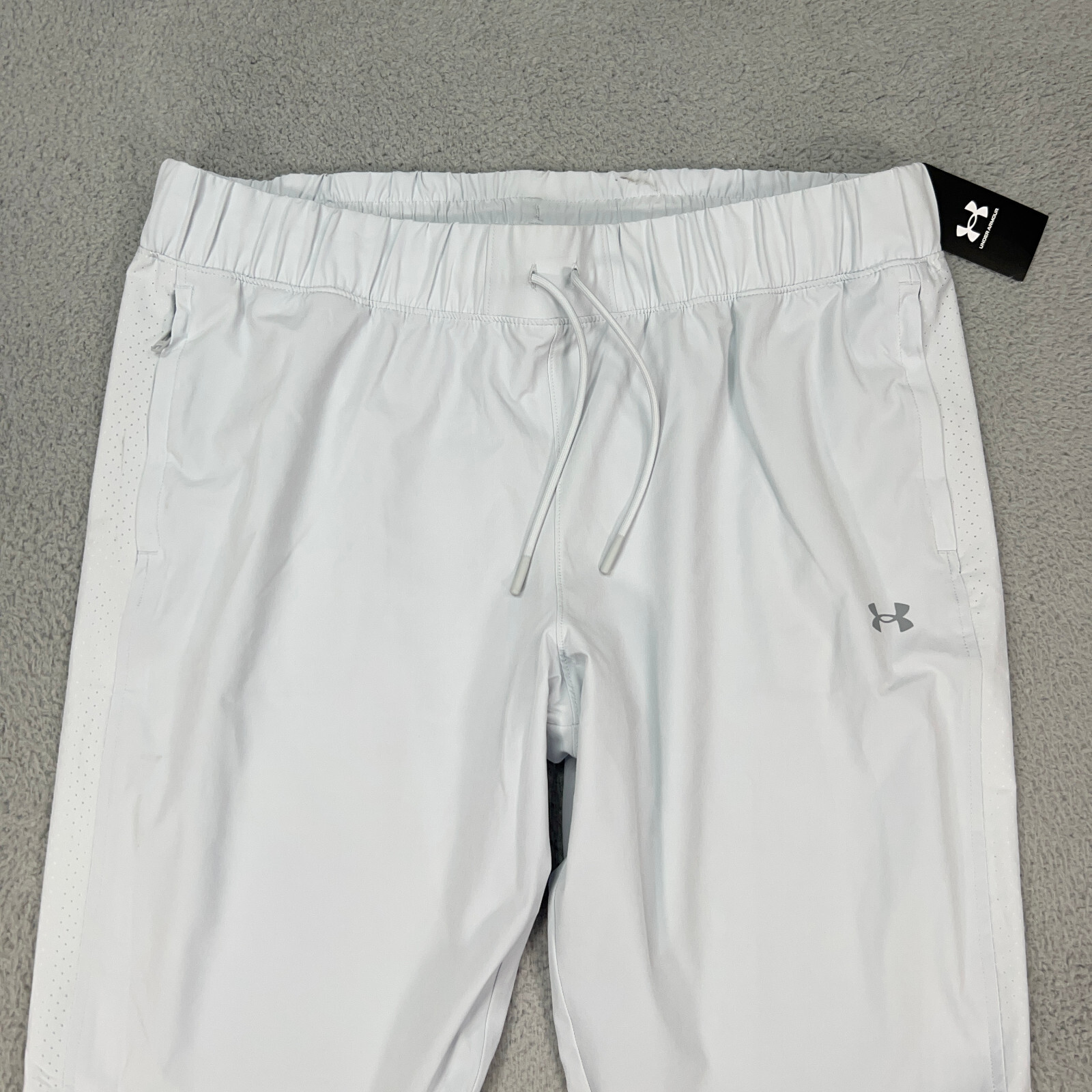 Under Armour Pants Womens 2XL XXL Gray Squad 3.0 Warmup Drawstrings FLAW READ