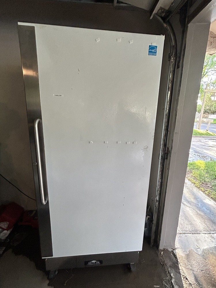 Commercial freezer with casters