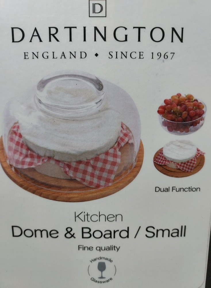 Dartington Crystal Kitchen Dome & Board Set - Small - England