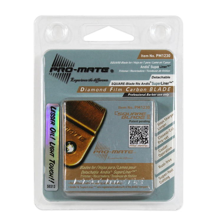 PRO-MATE, PM1230 Square Blade fits Andis Super Liner, (1 PC)