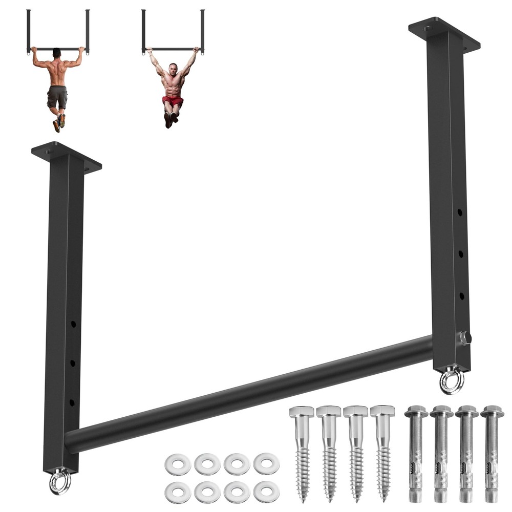 Ceiling Mounted Pull Up Bar, 700 LBS Heavy Duty 4 Adjustable Pull Up Bar, 24"...