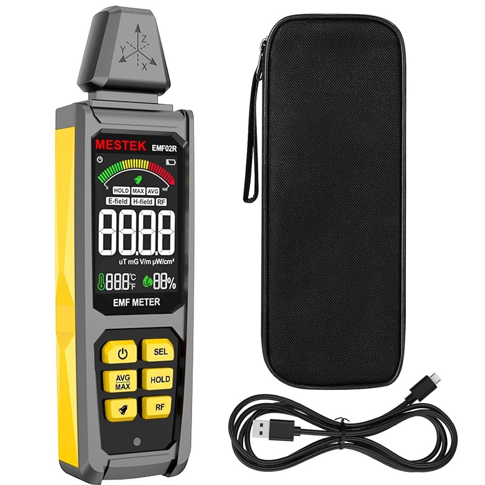Electromagnetic Field Detector, Five-in-One Electromagnetic Radiation Detector