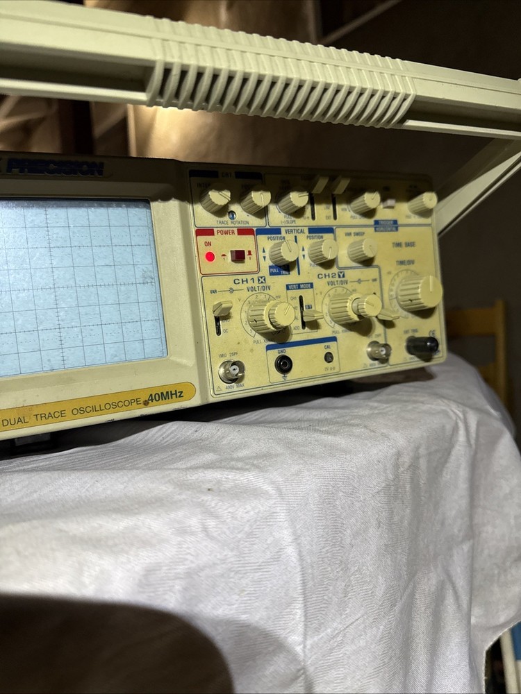 BK Precision 1541D Dual Trace Oscilloscope Power Tested, All Else Untested As Is