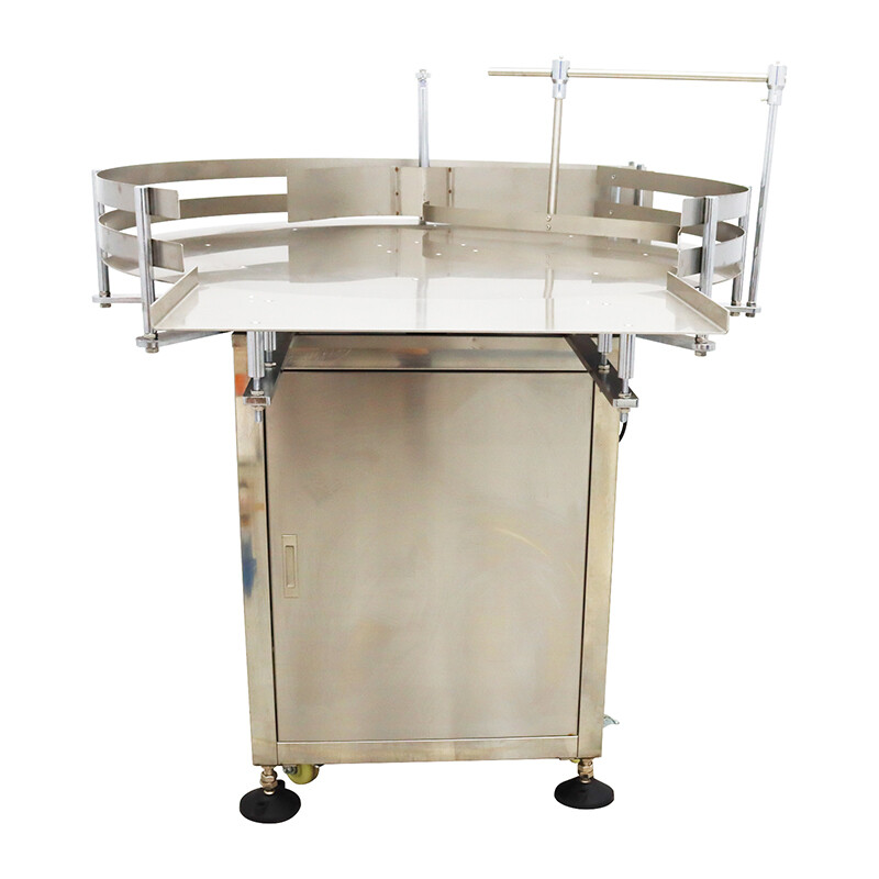 39.37"Round Accumulation Table Bottle Turn Table Rotary Accumulation Table 110V