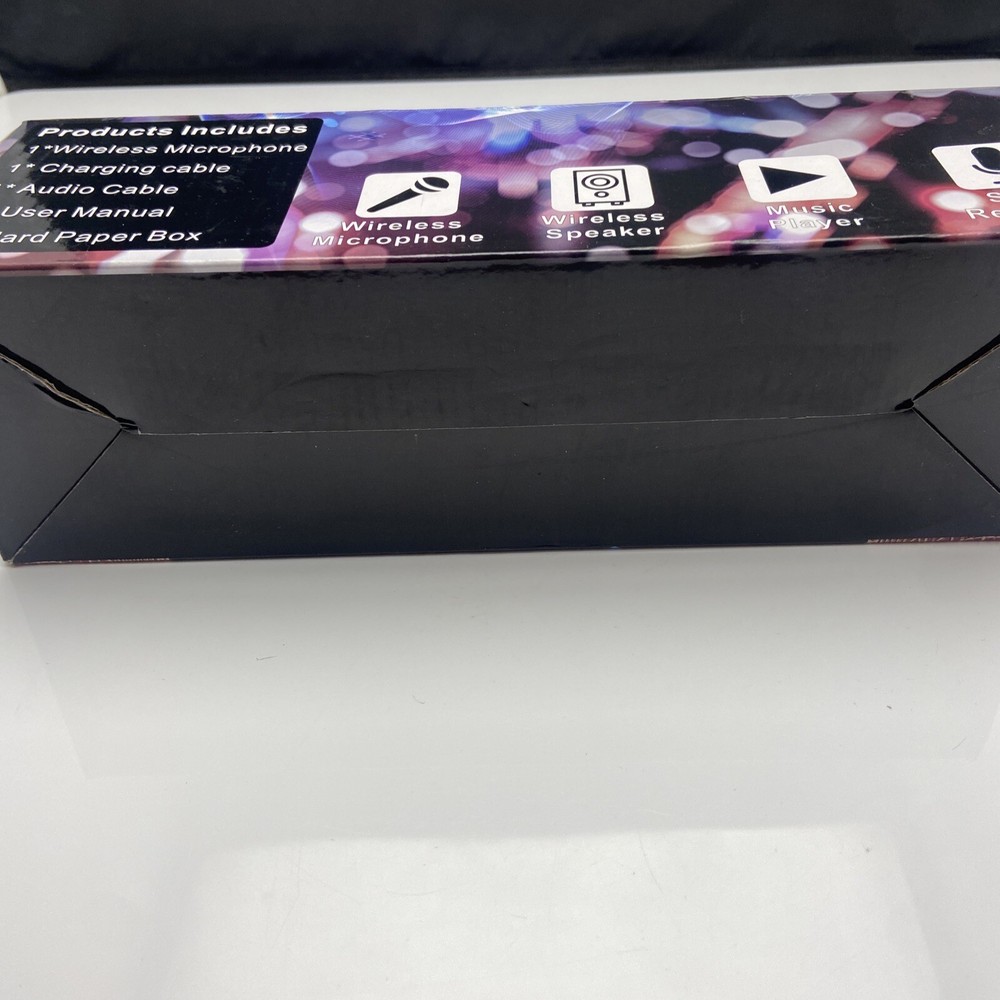 Verkstar Bluetooth karaoke Wireless Microphone USB Silver