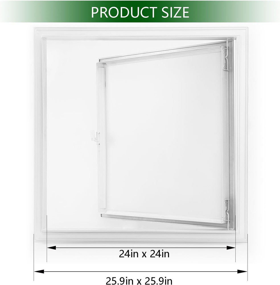 Metal Access Panel 24 X 24, Access Panel with Screwdriver Latch, Galvanized Stee