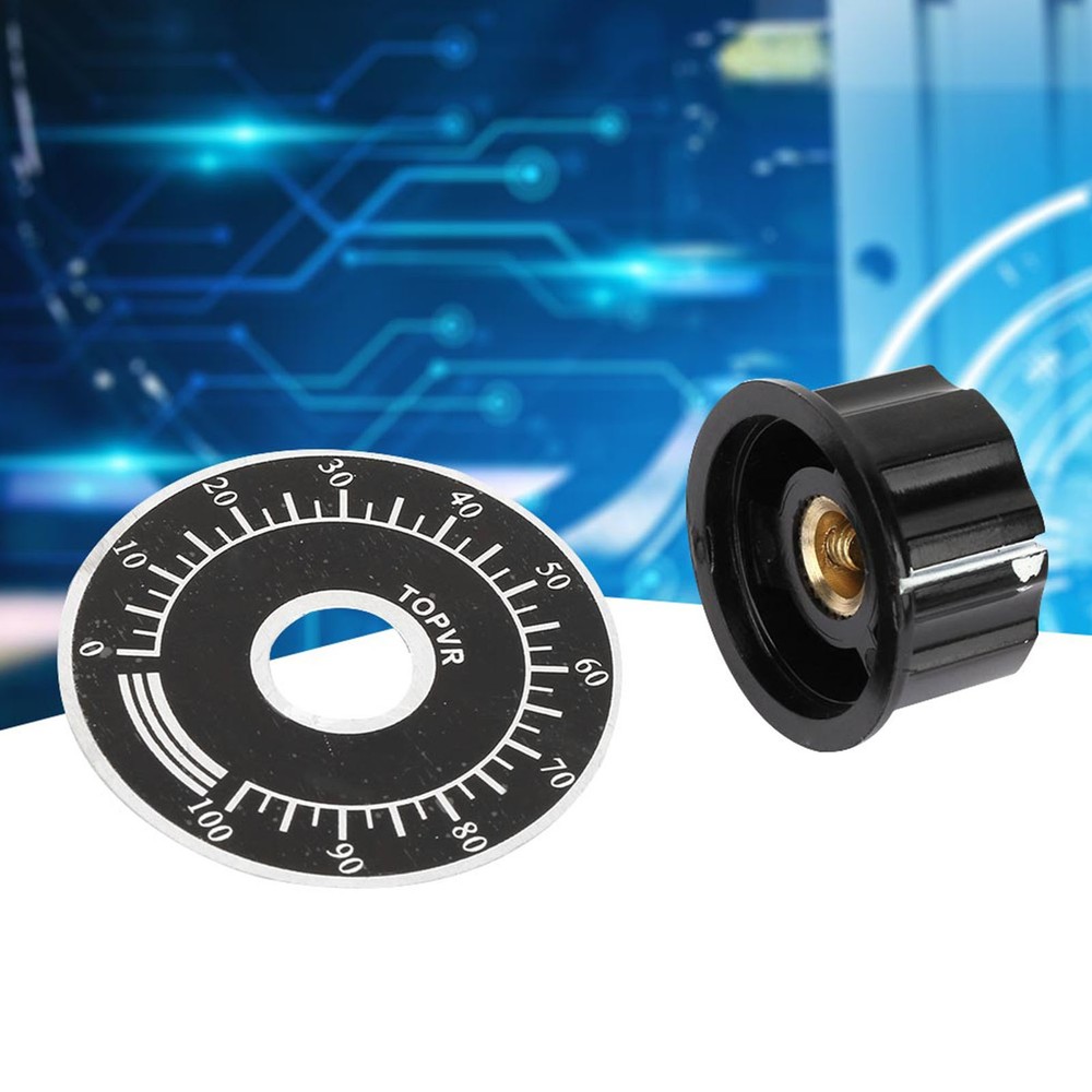 5 Knurled Potentiometer Knobs Durable Volume Control Cap DIY Accessories Premium