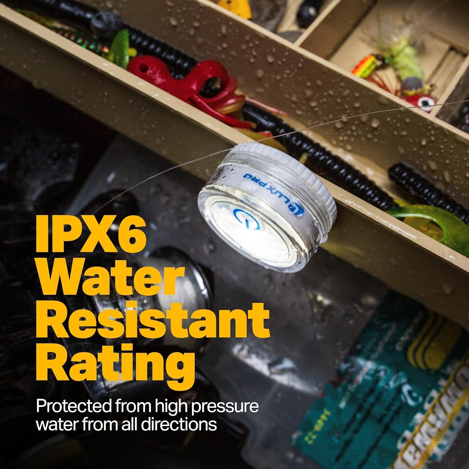 LUXPRO Waterproof Micro LED Puck Lights - Adhesive Under Cabinet Light - 5 Pack