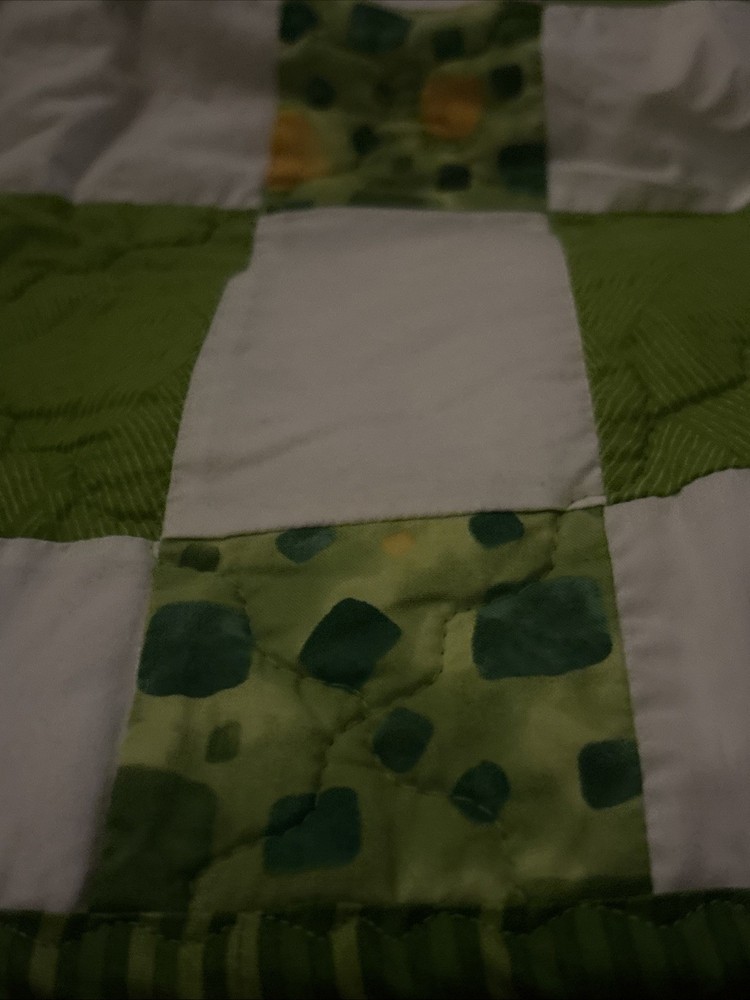 Handmade St Paddy Theme Quilt Rectangle Throw /Wall Hanging