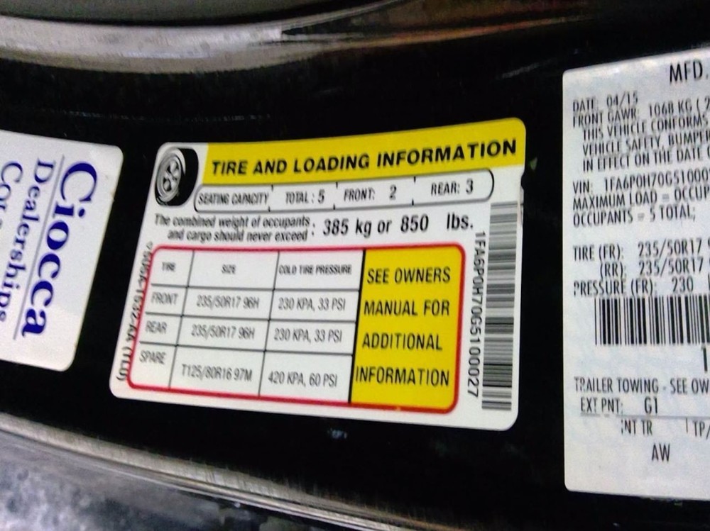 FUSION 2016 Transmission Shift 984233