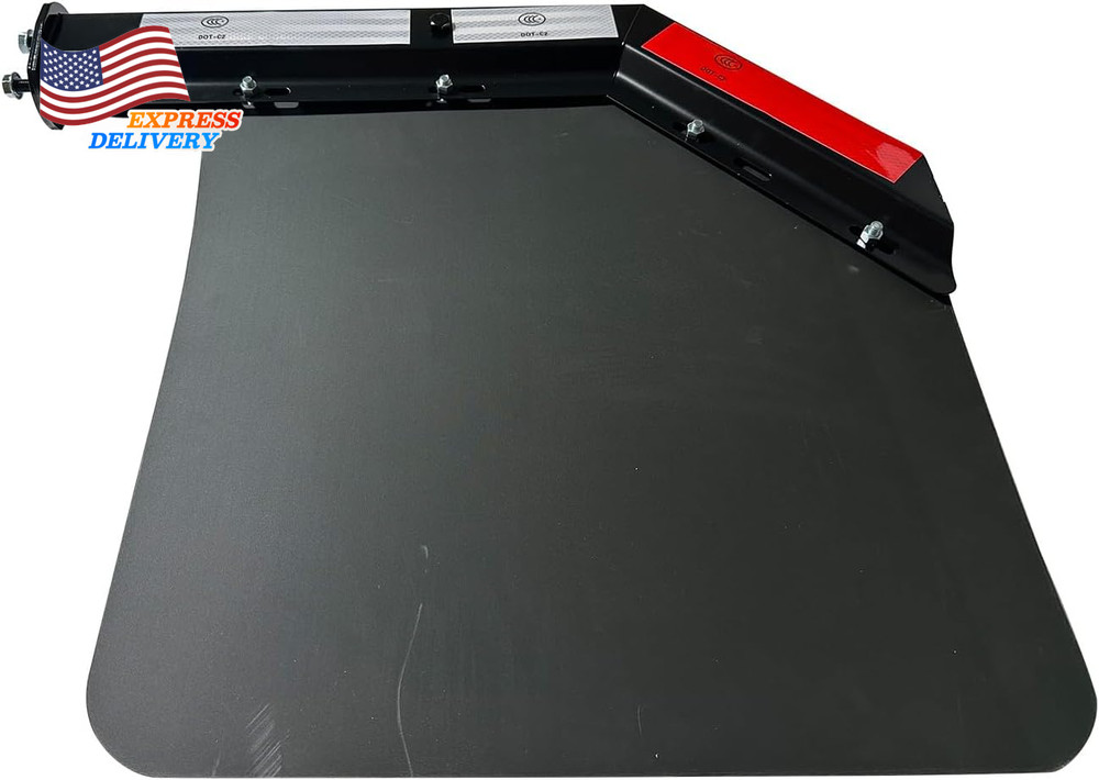 2PCS Black Angled Spring Loaded Mud Flap Hanger Bracket