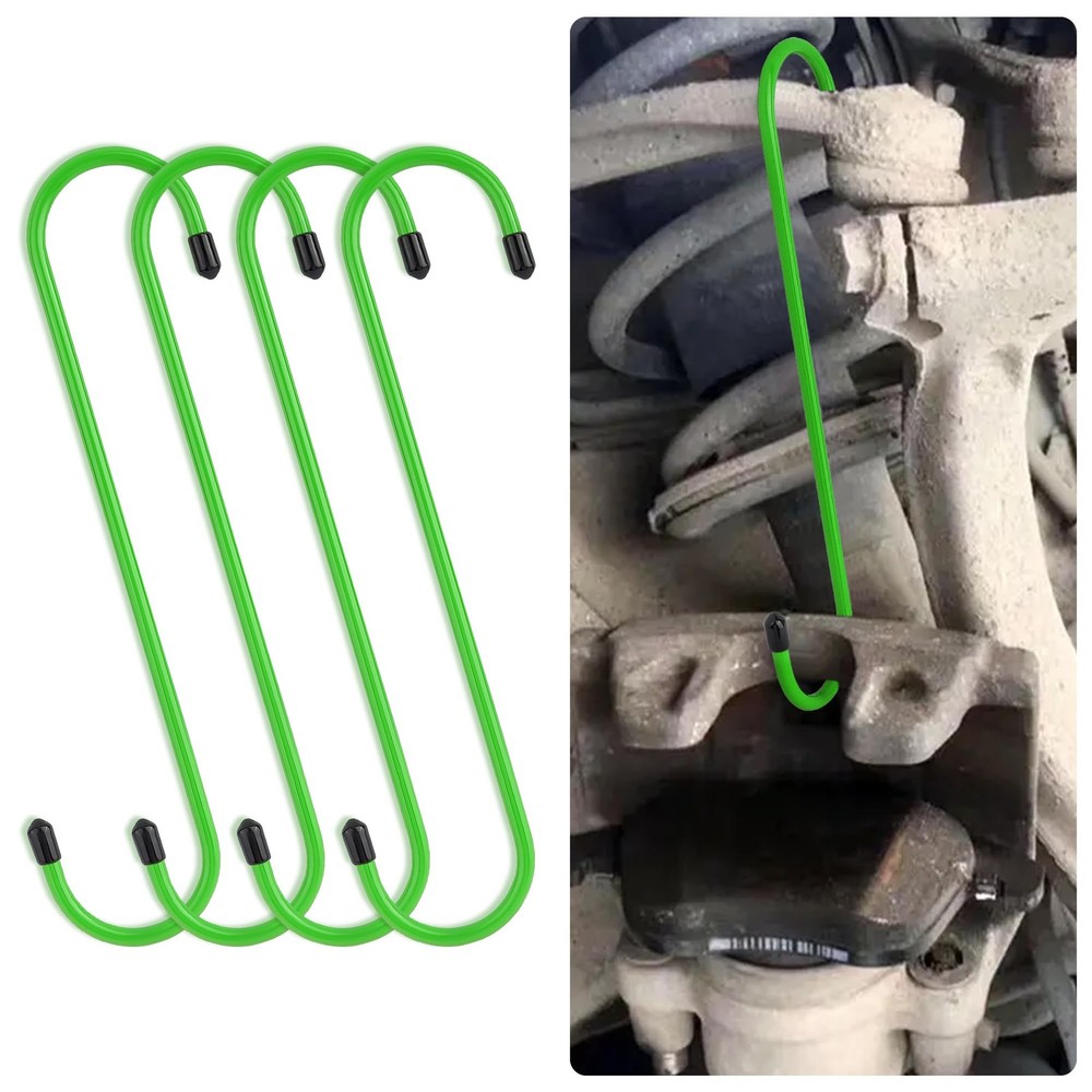 Brake Caliper Hangers Hooks Set Heavy Duty 4 Pack