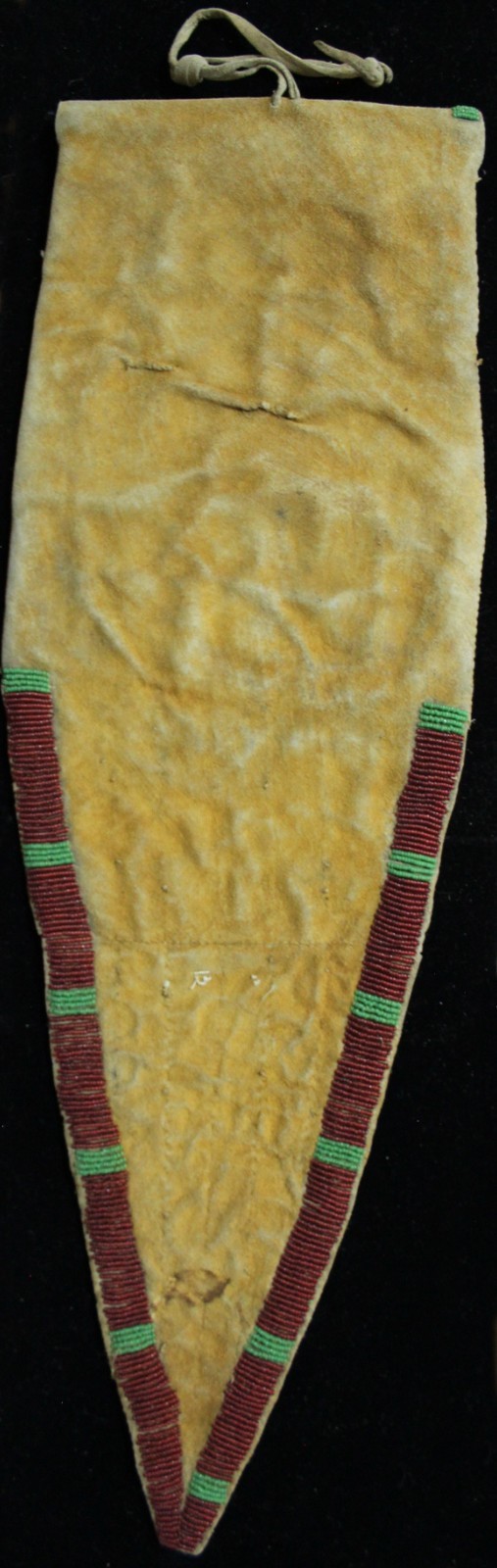 VERY LARGE Vintage Beaded Plains Tab Bag