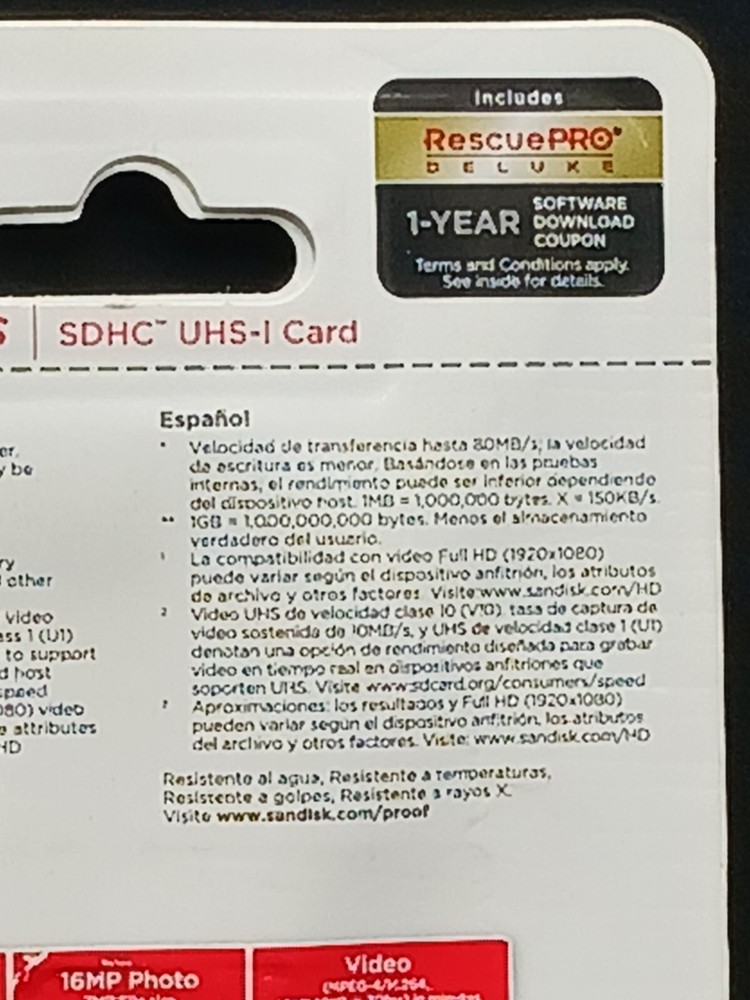 SANDISK ELEVATE 32GB ULTRA PERFORMANCE SDHC USH-I CARD