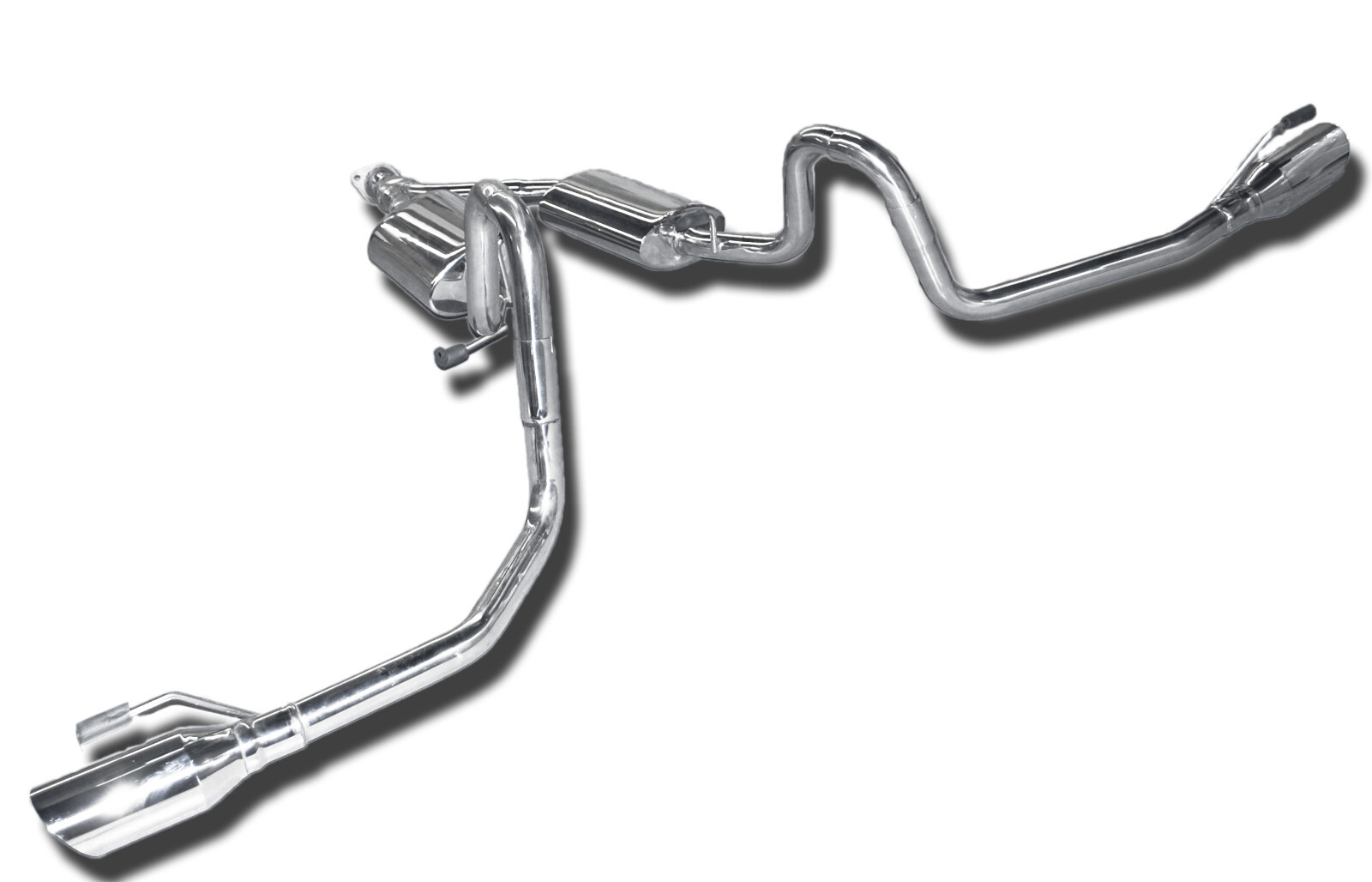 EMUSA Catback Exhaust System w/ Dual Tips for 99-04 Ford Mustang 3.8L V6