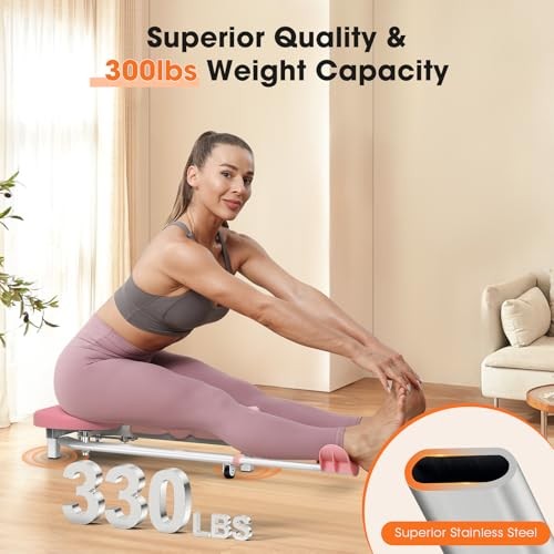 Leg Stretcher Machine - Professional Split Trainer for Dance, Ballet, Pink