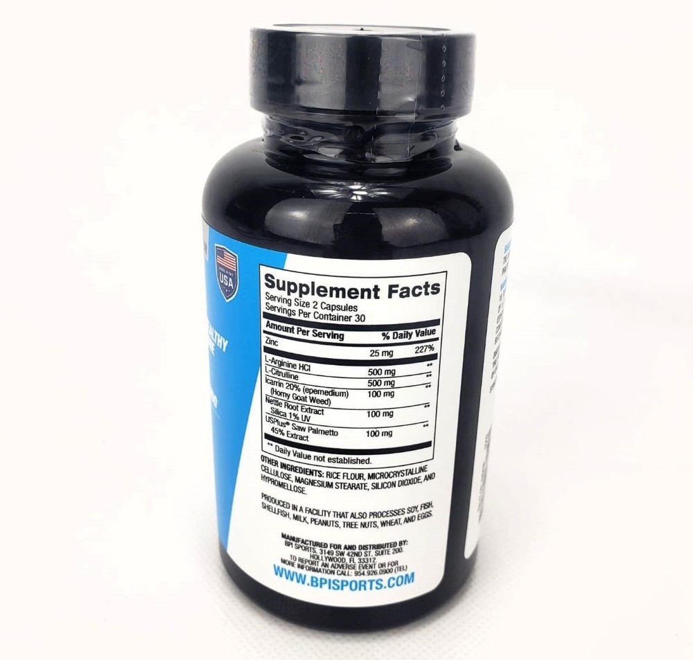 BPI Sports A-HD Elite + Solid + A-HD 30 Caps each Boost Testosterone Support