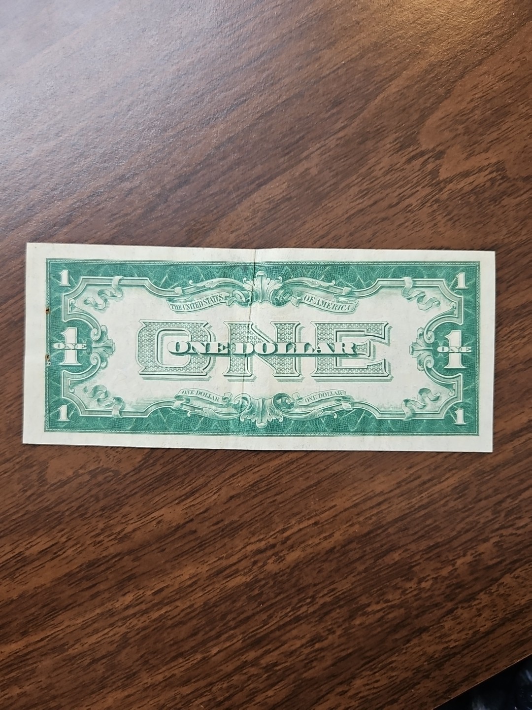 1928 $1 One Dollar Silver Certificate Funny Back Note Blue Seal C91339019A Holes