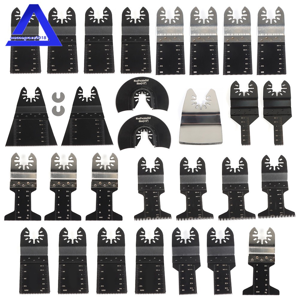 Universal Quick Release Multitool Oscillating Saw Blades Kit 31 pack