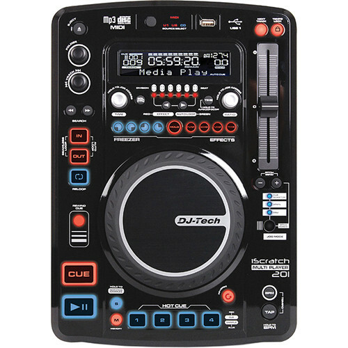 DJ Tech - iScratch201 - Pro DJ Controller CD MP3 USB Multi-Player