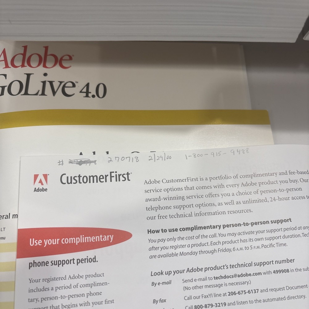 Adobe GoLive 4.0 Upgrade Macintosh Complete Boxed Software Manuals Serial