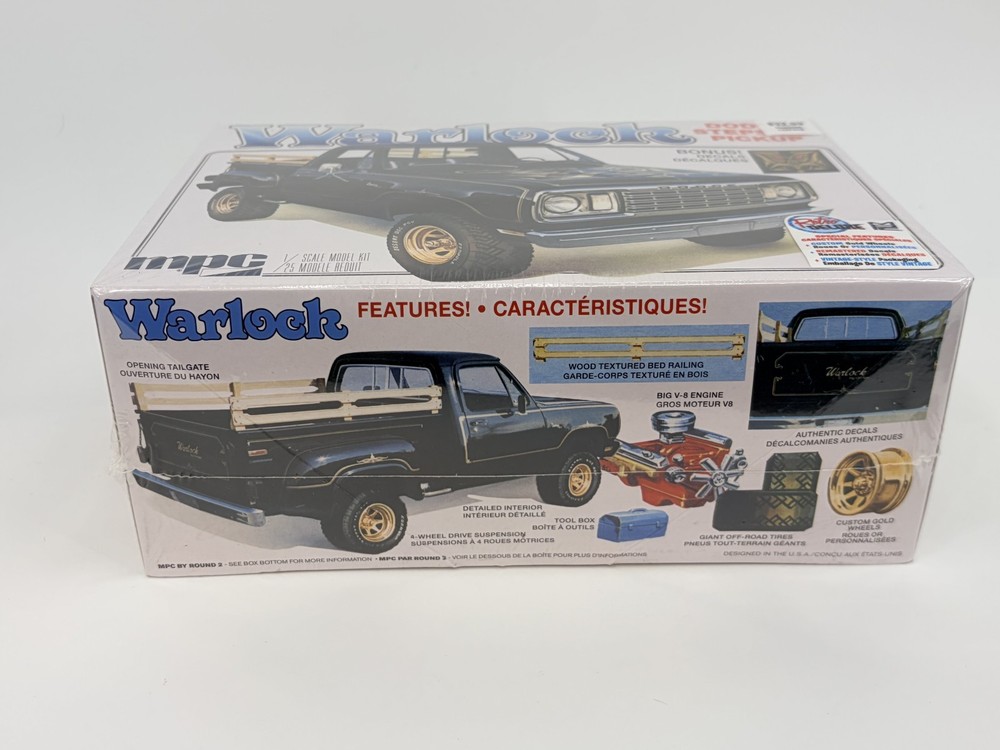 MPC Warlock 1977 Dodge Stepside Pickup Model Kit *Sealed* 1:25 Scale