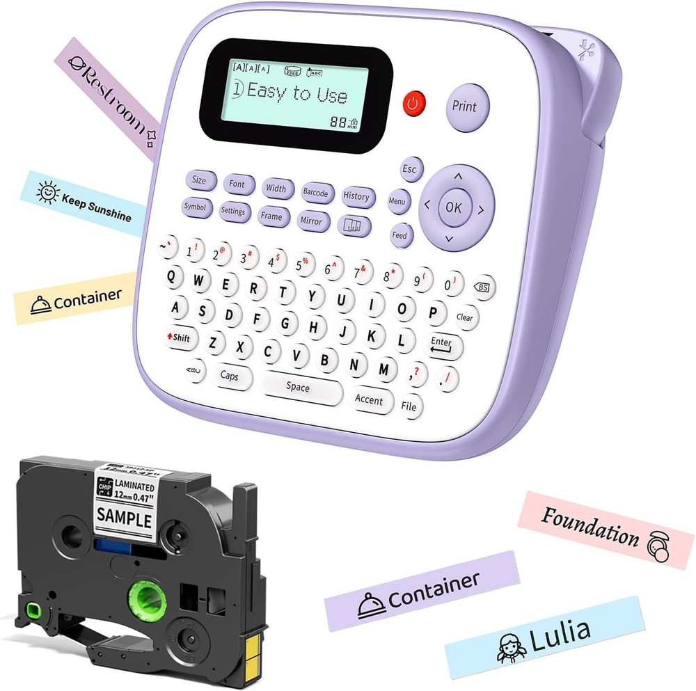 Smart & Compact Label Maker with Waterproof Tape - Perfect Classroom Tool