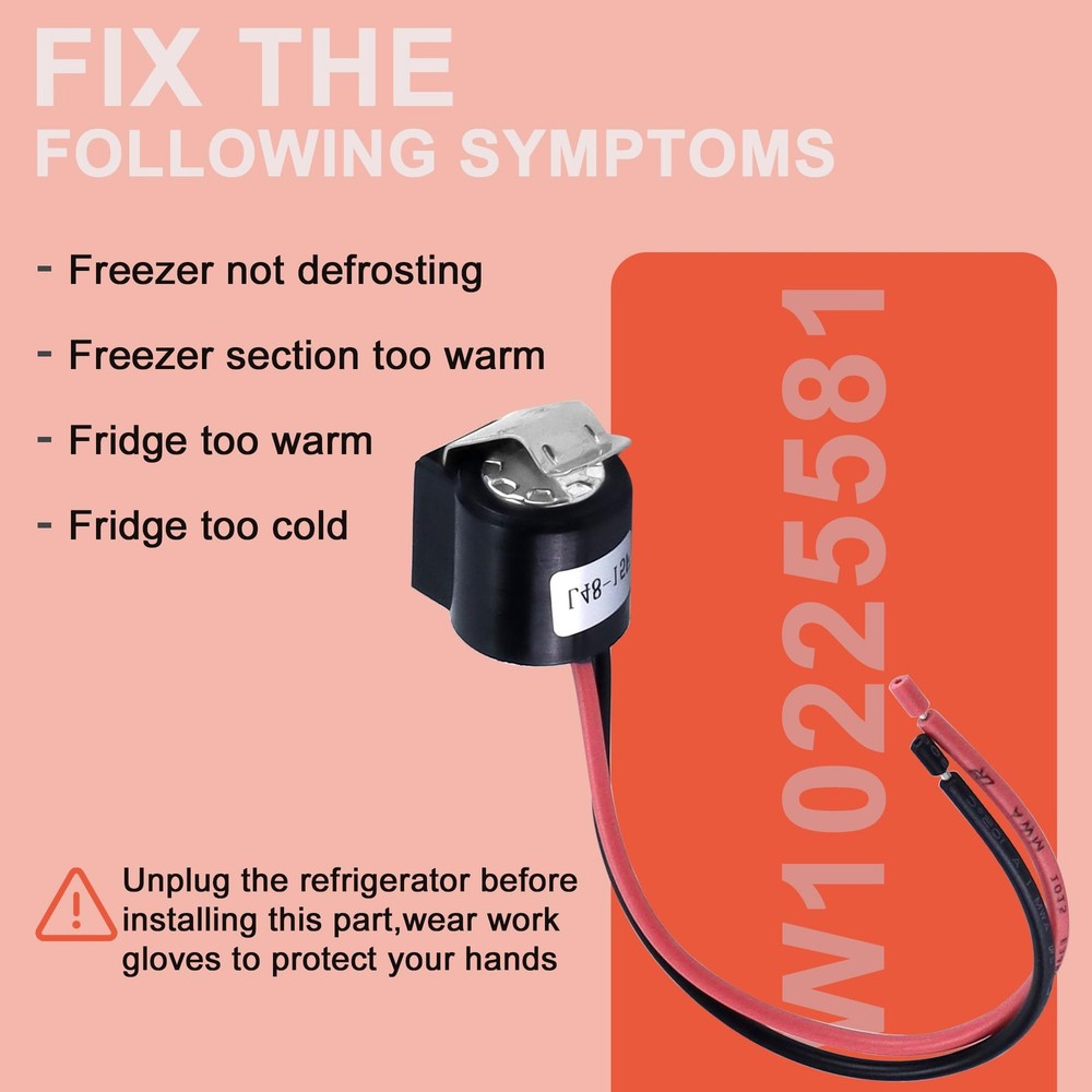 Refrigerator Defrost Thermostat Replacement Compatible Models