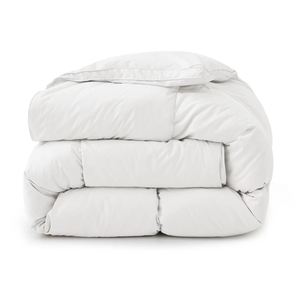 Peace Nest White Goose Down Feather Fiber Comforter Heavyweight Duvet