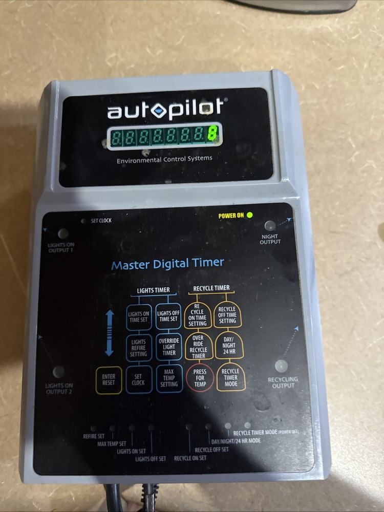 HydroFarm AutoPilot Master Digital Timer Light Environmental Control Systems